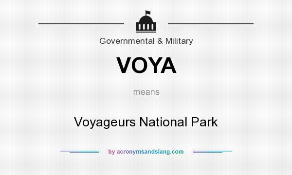 What does VOYA mean? It stands for Voyageurs National Park
