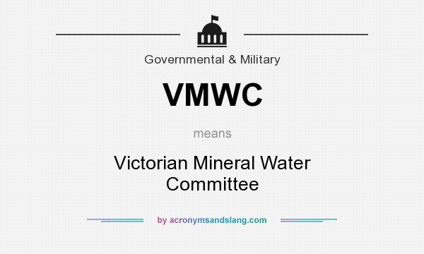 What does VMWC mean? It stands for Victorian Mineral Water Committee