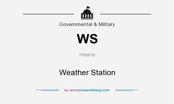 What does WS mean? It stands for Weather Station