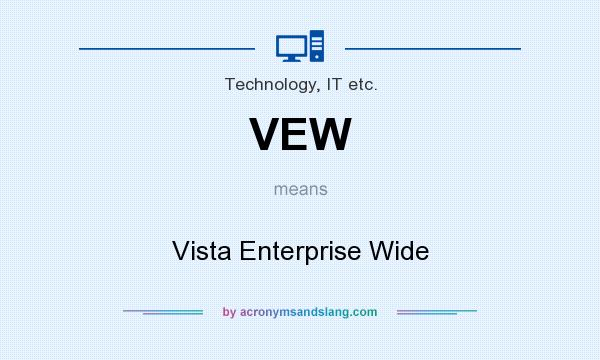 What does VEW mean? It stands for Vista Enterprise Wide