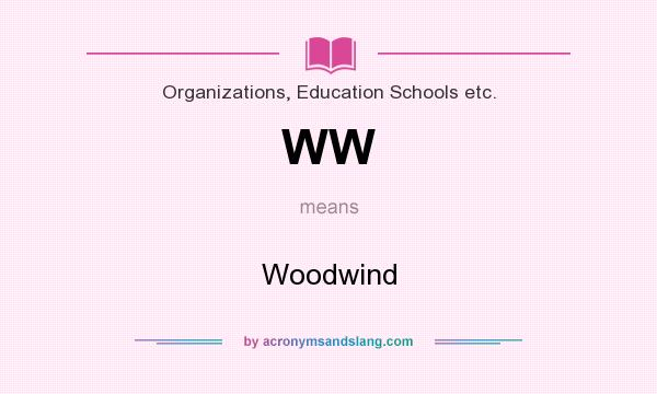 What does WW mean? It stands for Woodwind