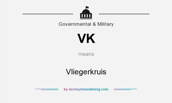 What does VK mean? It stands for Vliegerkruis