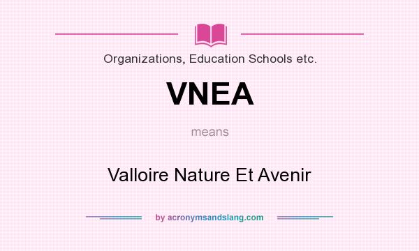What does VNEA mean? It stands for Valloire Nature Et Avenir