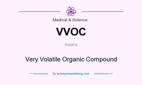 What does VVOC mean? It stands for Very Volatile Organic Compound