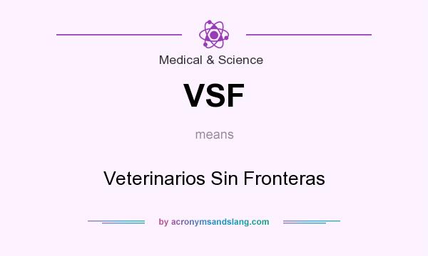 What does VSF mean? It stands for Veterinarios Sin Fronteras