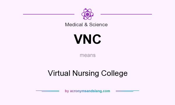 What does VNC mean? It stands for Virtual Nursing College