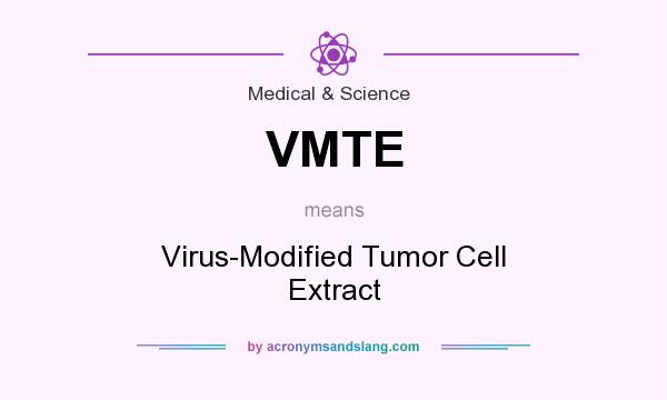 What does VMTE mean? It stands for Virus-Modified Tumor Cell Extract