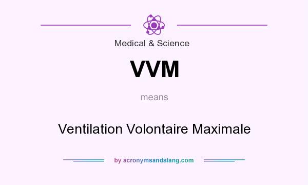 What does VVM mean? It stands for Ventilation Volontaire Maximale