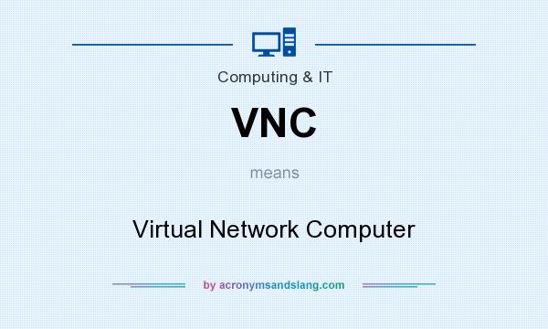 What does VNC mean? It stands for Virtual Network Computer