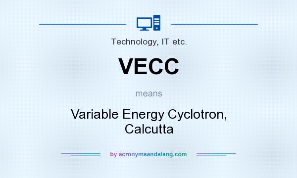 What does VECC mean? It stands for Variable Energy Cyclotron, Calcutta