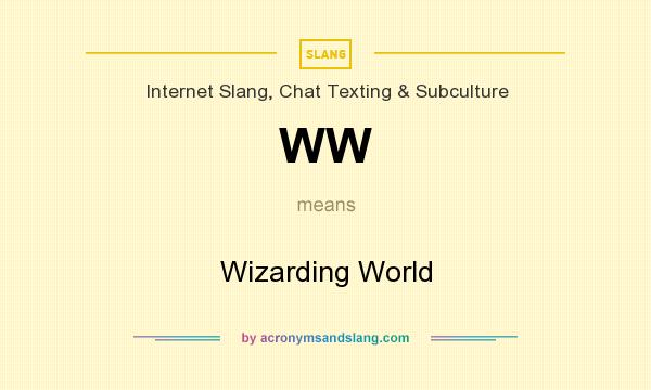 What does WW mean? It stands for Wizarding World