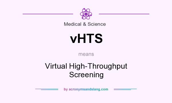 What does vHTS mean? It stands for Virtual High-Throughput Screening