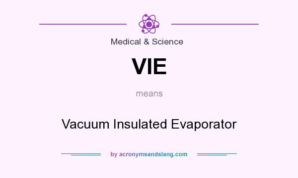What does VIE mean? It stands for Vacuum Insulated Evaporator