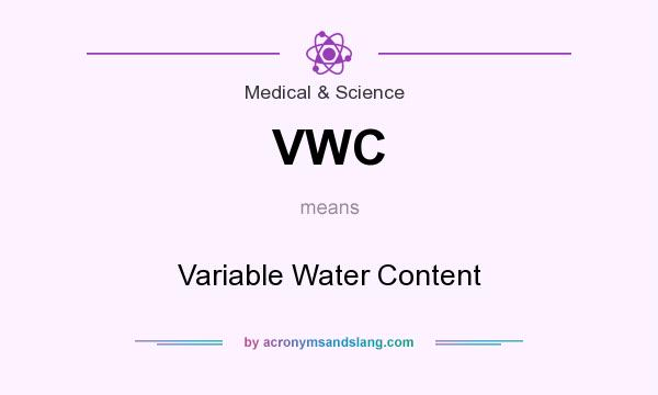What does VWC mean? It stands for Variable Water Content