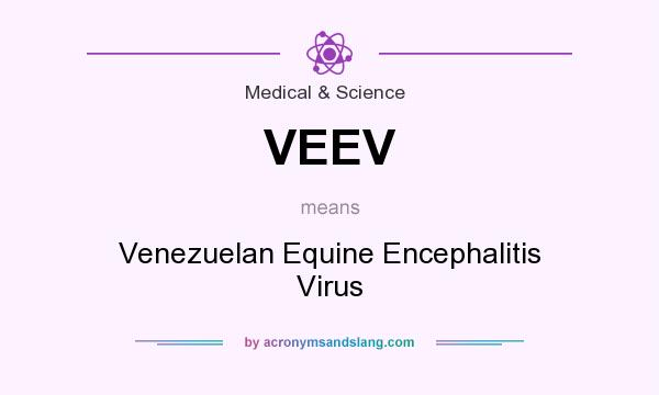 What does VEEV mean? It stands for Venezuelan Equine Encephalitis Virus