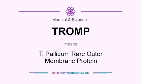 What does TROMP mean? It stands for T. Pallidum Rare Outer Membrane Protein
