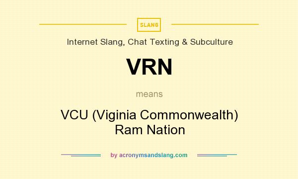 What does VRN mean? It stands for VCU (Viginia Commonwealth) Ram Nation