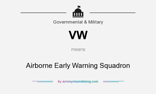 What does VW mean? It stands for Airborne Early Warning Squadron