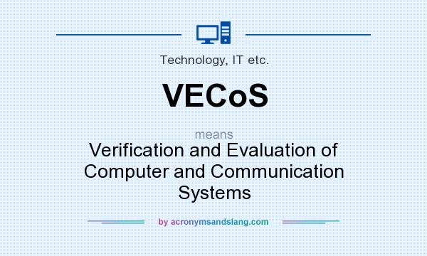 What does VECoS mean? It stands for Verification and Evaluation of Computer and Communication Systems