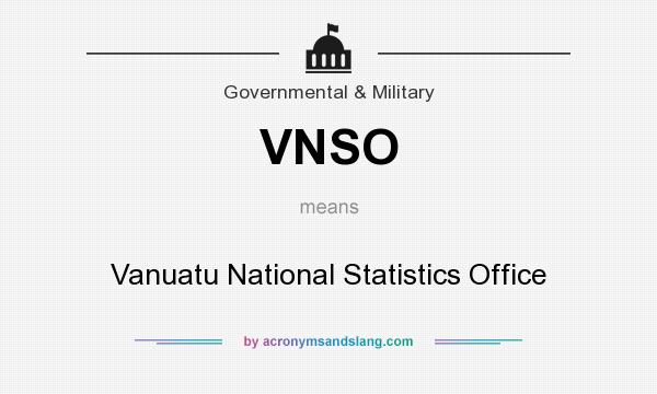 What does VNSO mean? It stands for Vanuatu National Statistics Office