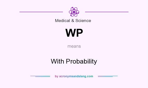 What does WP mean? It stands for With Probability
