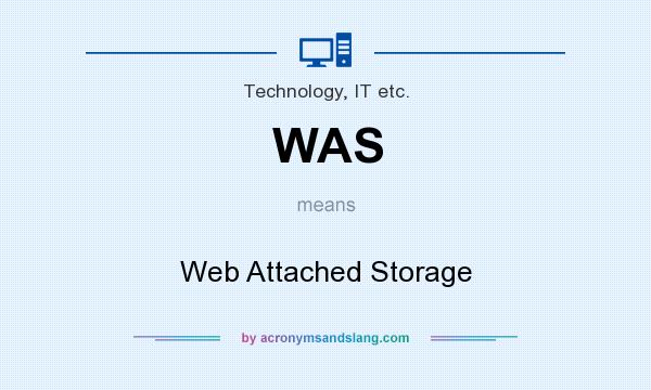 What does WAS mean? It stands for Web Attached Storage