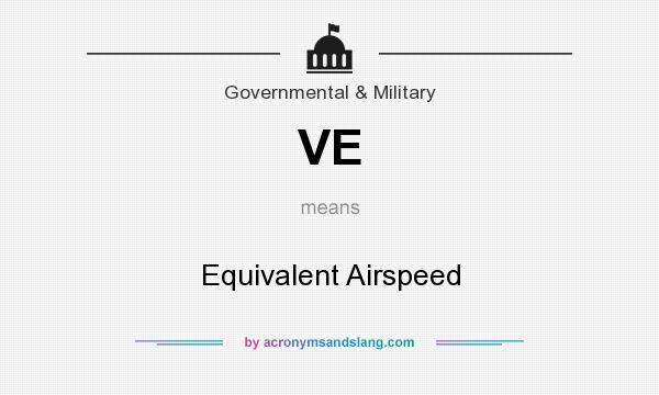 What does VE mean? It stands for Equivalent Airspeed