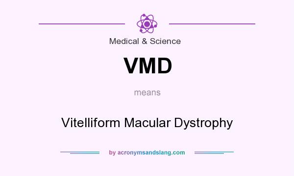 What does VMD mean? It stands for Vitelliform Macular Dystrophy
