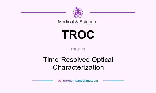 What does TROC mean? It stands for Time-Resolved Optical Characterization