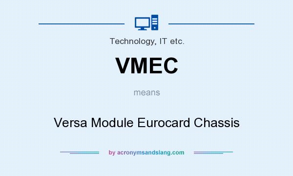 What does VMEC mean? It stands for Versa Module Eurocard Chassis