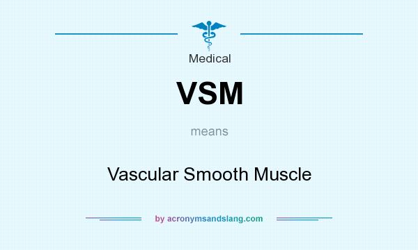 What does VSM mean? It stands for Vascular Smooth Muscle