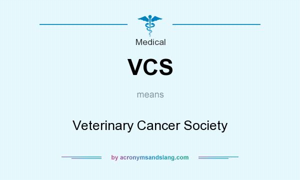 What does VCS mean? It stands for Veterinary Cancer Society