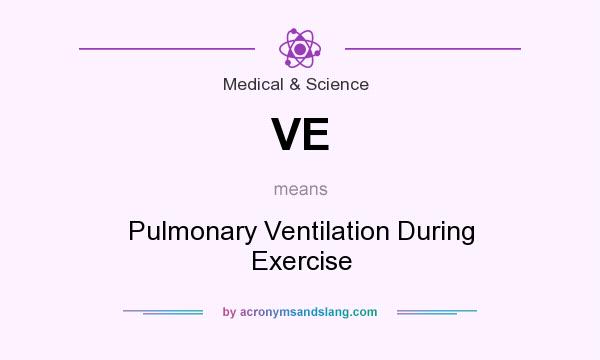 What does VE mean? It stands for Pulmonary Ventilation During Exercise