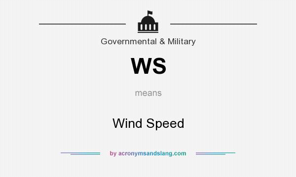 What does WS mean? It stands for Wind Speed