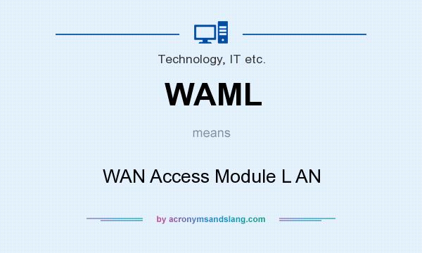 What does WAML mean? It stands for WAN Access Module L AN