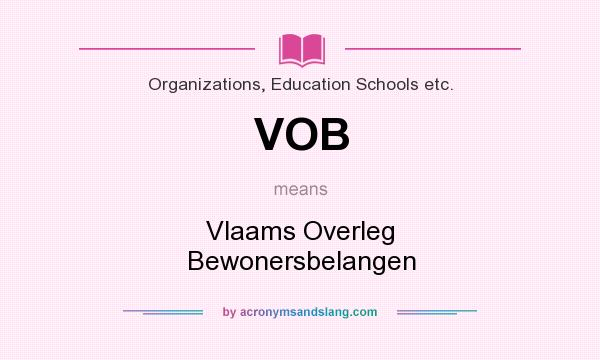 What does VOB mean? It stands for Vlaams Overleg Bewonersbelangen