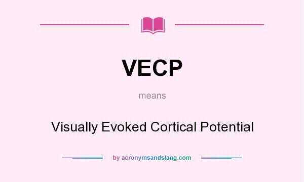 What does VECP mean? It stands for Visually Evoked Cortical Potential