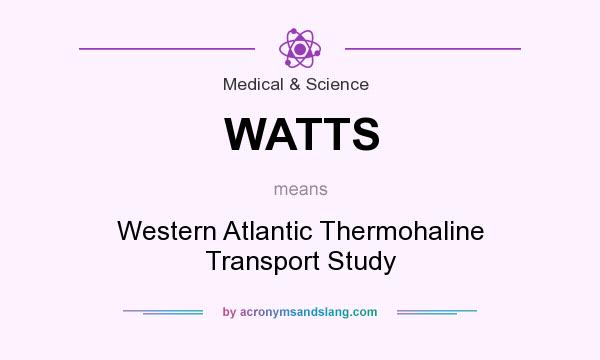 What does WATTS mean? It stands for Western Atlantic Thermohaline Transport Study