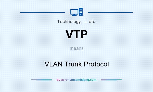 What does VTP mean? It stands for VLAN Trunk Protocol