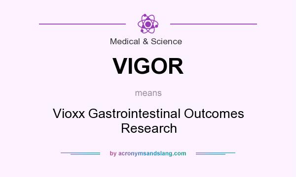 What does VIGOR mean? It stands for Vioxx Gastrointestinal Outcomes Research