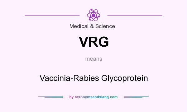 What does VRG mean? It stands for Vaccinia-Rabies Glycoprotein