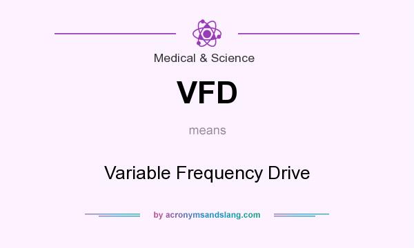 What does VFD mean? It stands for Variable Frequency Drive