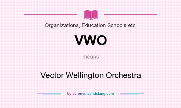 What does VWO mean? It stands for Vector Wellington Orchestra