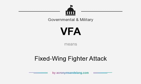 What does VFA mean? It stands for Fixed-Wing Fighter Attack