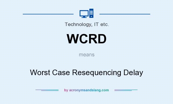 What does WCRD mean? It stands for Worst Case Resequencing Delay