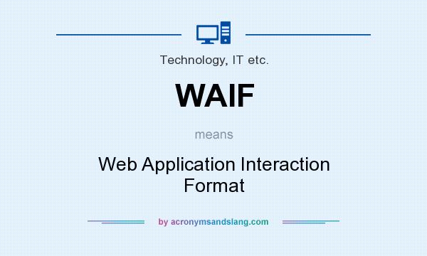 What does WAIF mean? It stands for Web Application Interaction Format