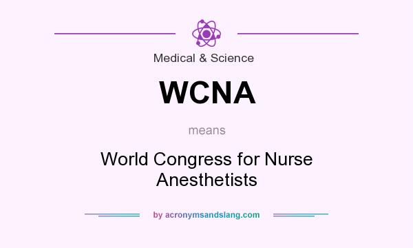 What does WCNA mean? It stands for World Congress for Nurse Anesthetists
