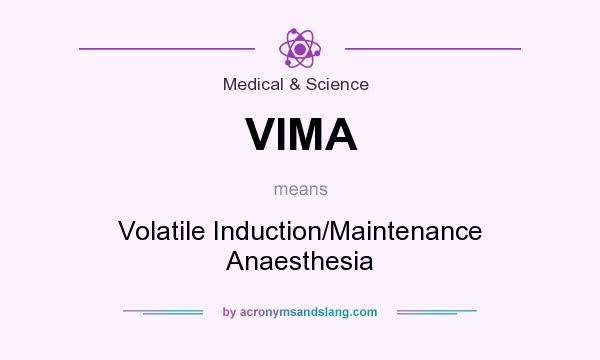 What does VIMA mean? It stands for Volatile Induction/Maintenance Anaesthesia