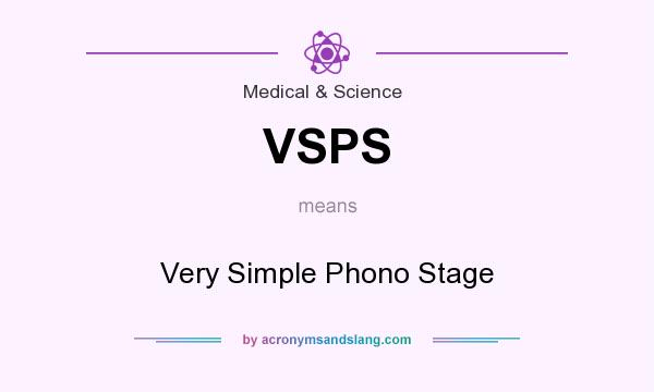 What does VSPS mean? It stands for Very Simple Phono Stage