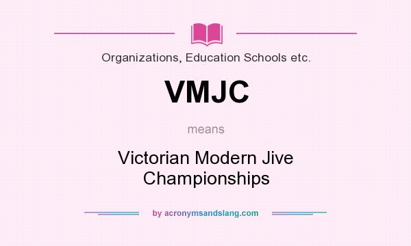 What does VMJC mean? It stands for Victorian Modern Jive Championships